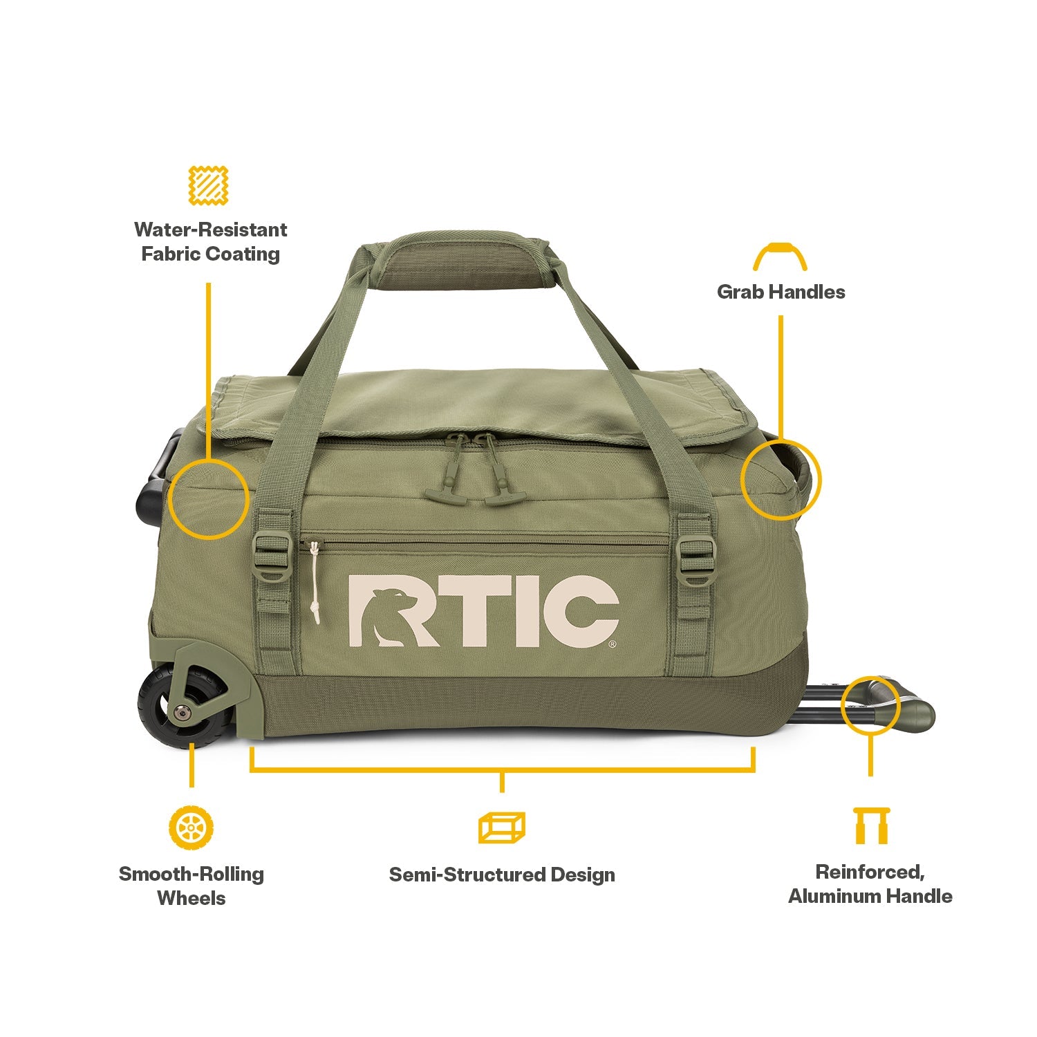 Road Trip Rolling Duffle Bag